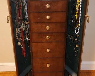 Costume Jewelry and Jewelry Armoire