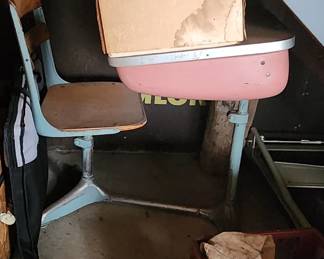 Vintage Student Desk From the Old New Freedom Elementary School.