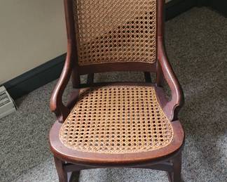 Antique Cane Rocking Chair