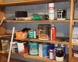 Assorted Paints and other odds and ends
