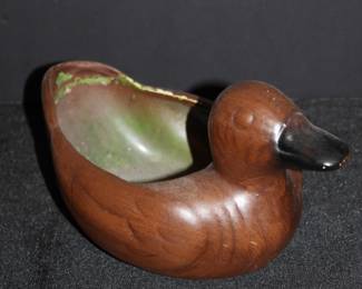 Vintage ceramic duck planter