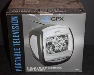 GPX vintage portable tv black & white