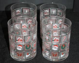 Vintage Libby Christmas Tumblers