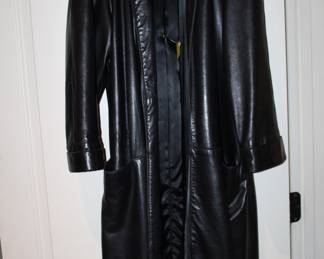 leather trench coat
