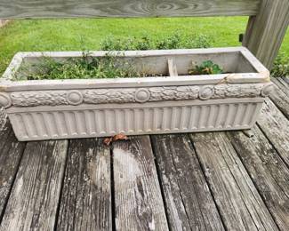 Two of two concrete planters