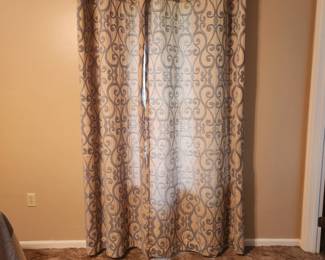 Curtains are for sale.