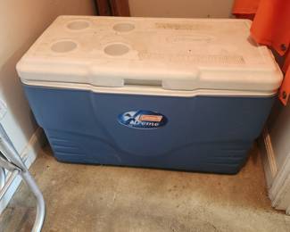Garage - Coleman “Xtreme” ice chest with drink holder lid