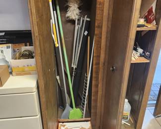 Tide, racks, brooms etc