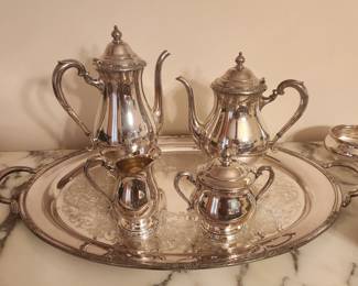 Coffe & tea set - silver plate 