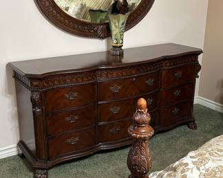 Gorgeous California King Bedroom Suite with Matching Dresser, Headboard and Night Stands