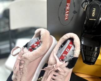 Huge Collection of Designer Shoes Prada and Accessories,  Burberry, Dior, Prada, Louis Vuitton and More!