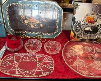 Tiffany & Co, Waterford Crystal Serving Trays & Bowls