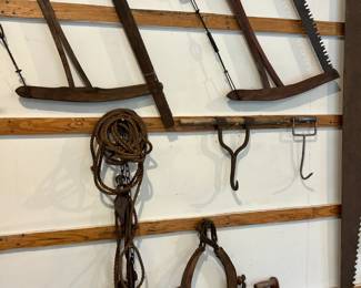 Saws, pully, ice hooks