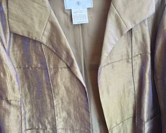 Chanel iridescent jacket...the fabric is pure luxury!