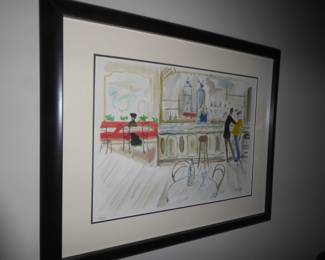 Lithograph by Gabriel Dauchot Le Bar