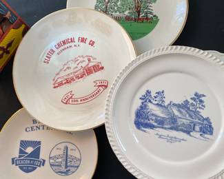 Slater Chemical, local commemorative plates