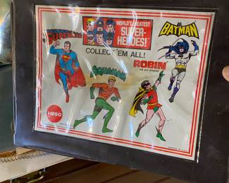 DC comics superhero carrying case, 1973