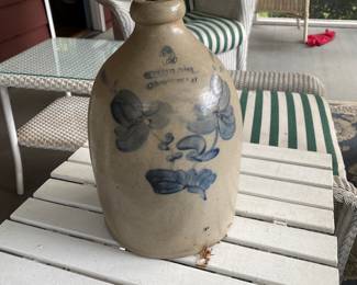 Cobalt decorated (as is) jug, Poughkeepsie 