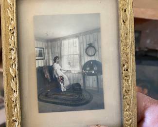 Hand colored miniature interior