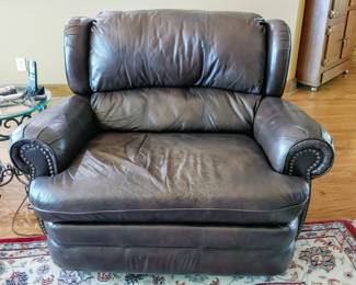 Oversized Leather Recliner