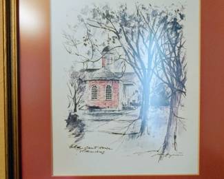 John Haymson "Old Court House Williamsburg"