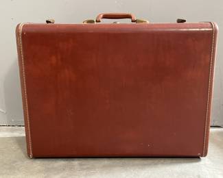 Vintage Leather Samsonite Suitcase