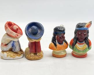 Two Pairs of Vintage Salt and Pepper Shakers 