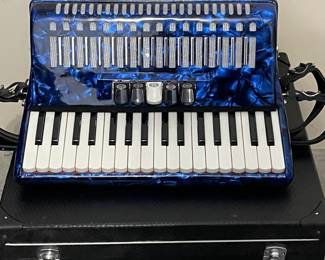 Vintage Bonetti Piano Accordion with Case
