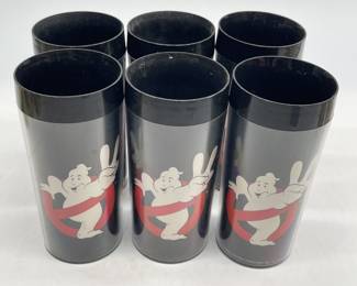 Set of Six Thermo Serve 1980s Ghost Busters Cups