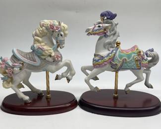 Two Lenox Carousel Horses