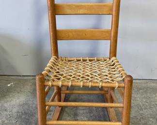 Vintage Small Wooden Rocking Chair 