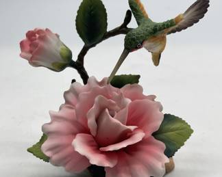 Vintage Porcelain Hummingbird Figurine