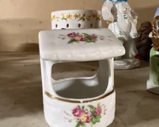 ceramic wishing well pin cushion 