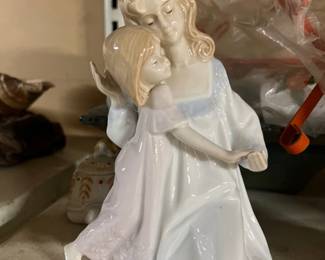 1999 Meico Paul Sebastian Mother & Daughter Bedtime Porcelain figurine