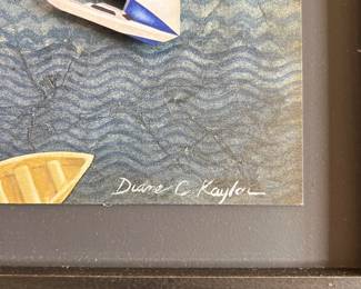 Diane C. Kaylor Sailboats painting