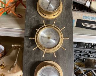 3 Gauge Nautical Weather Station 