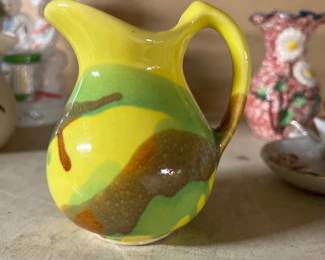 1960s vintage souvenir paden city artcraft PCA Pottery Creamer 