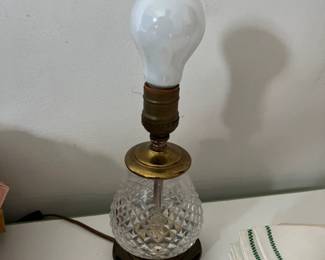 crystal brass desk lamp 