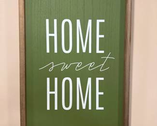 home sweet home sign 