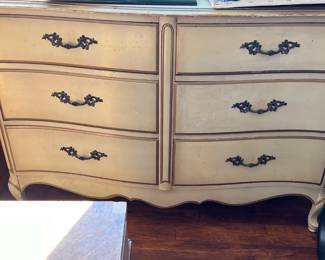 white wash french provinical style dresser 