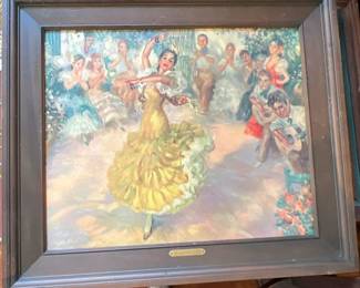 flamenco dancer painting