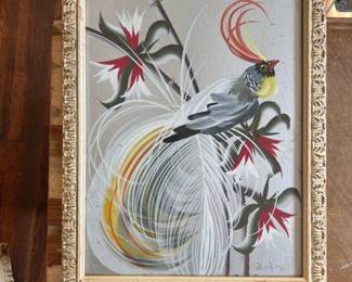 birds of paradise set of 2 