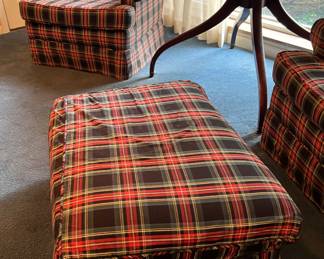 Plaid Ottoman $25.00