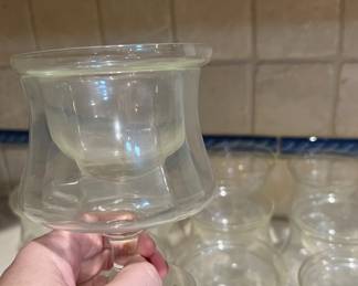 Vintage Shrimp Cocktail Glasses With Icer Inserts