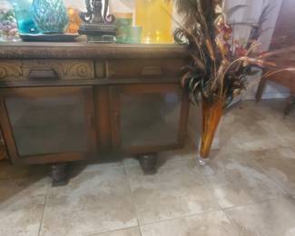 ANTIQUE CHOCOLATE CABINET