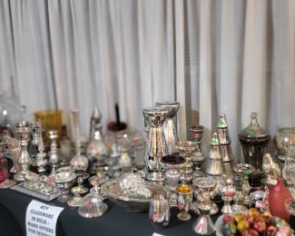 TONS OF DECORATOR GLASSWARE & CANDLE STICKS