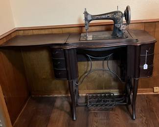 “Free” sewing machine and table