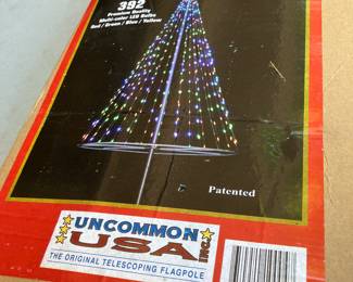 Flag pole Christmas tree