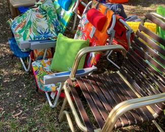 Lawn Chairs and Outdoor Pillows