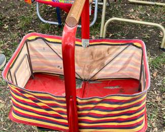 Vintage Folding shopping basket